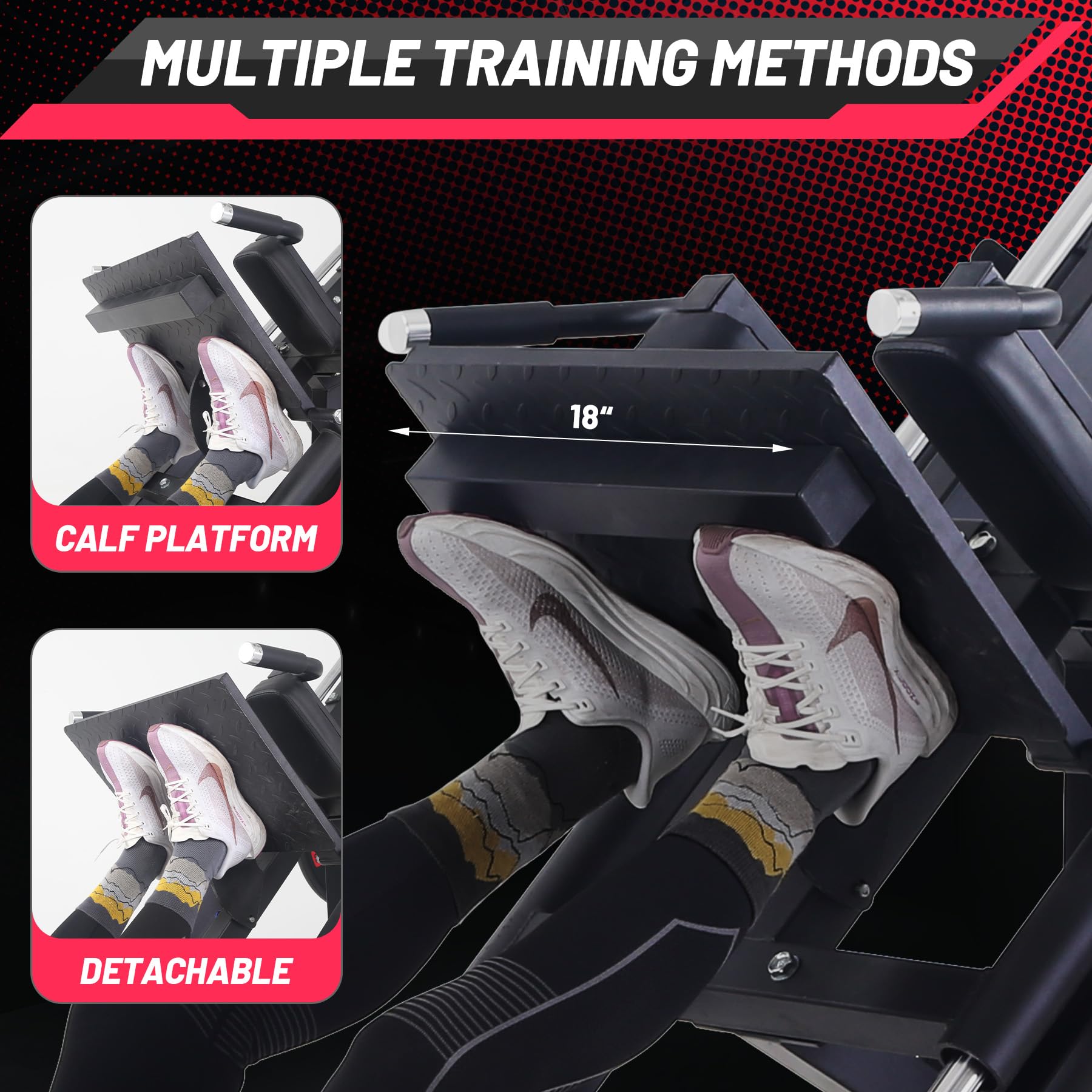 Amazon.co.jp: レッグプレスハックスクワットマシンコンボ、ホームジム